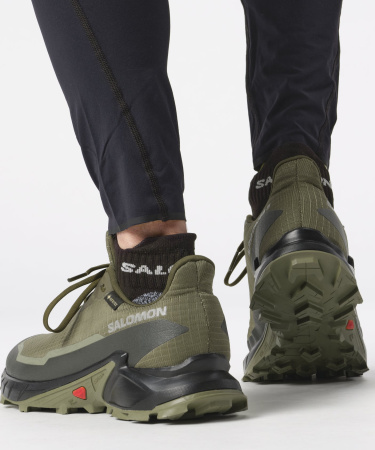 Кроссовки ALPHACROSS 5 GTX (RU 42 UK 9 USm 9.5 СМ 27; olive night/black/deep lichen green)